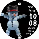 Dancing Snowman animated