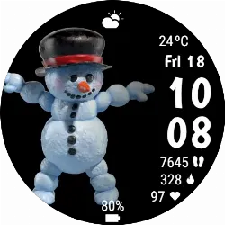 Dancing Snowman animated