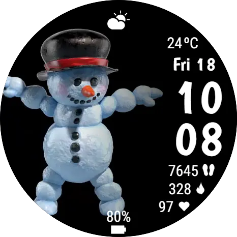 Dancing Snowman animated