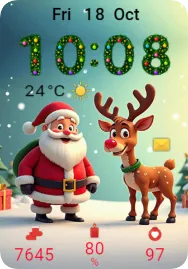 Santa and Rudolf